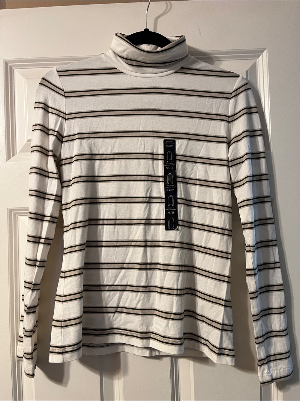 NWT Banana Republic Striped Turtleneck Long Sleeve Top
